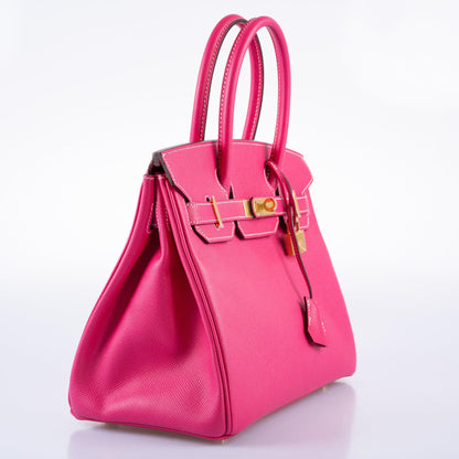 Hermès Birkin 30 Rose Tyrien Epsom Gold Hardware