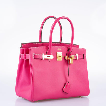 Hermès Birkin 30 Rose Tyrien Epsom Gold Hardware
