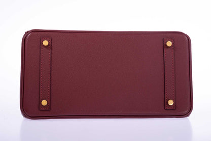 Hermès Birkin 30 Rouge H Epsom Gold Hardware