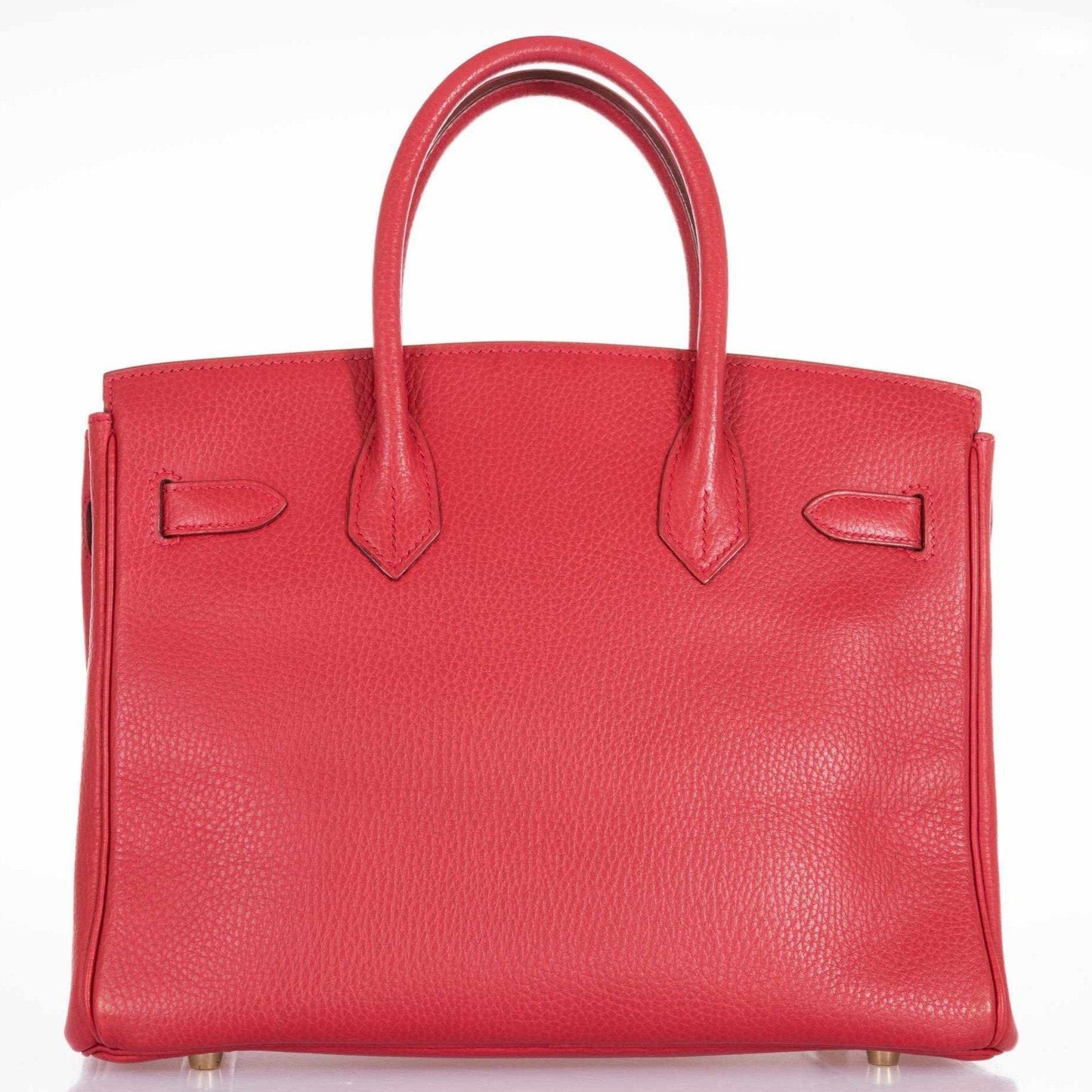 Hermès Birkin 30 Rouge Vif Ardennes Gold Hardware - 2001, E Square