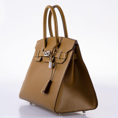 Hermès Birkin 30 Sellier Bronze Dore Madame Grain Palladium Hardware - 2019, D