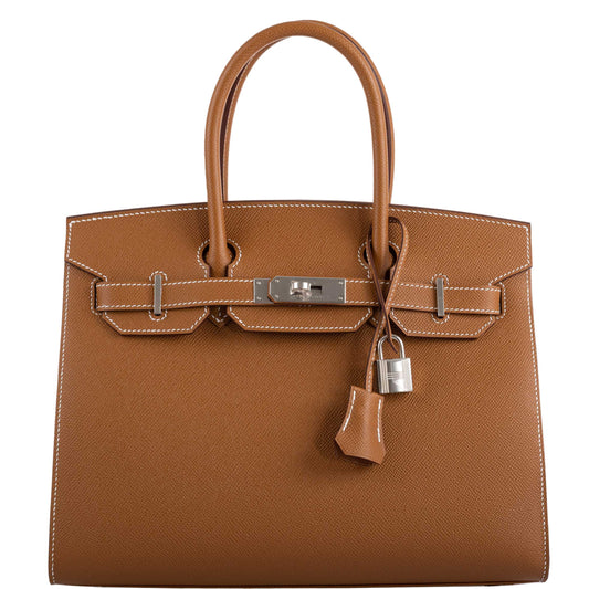 Hermès Birkin 30 Sellier Gold Madame Grain leather Palladium Hardware - 2020, Y