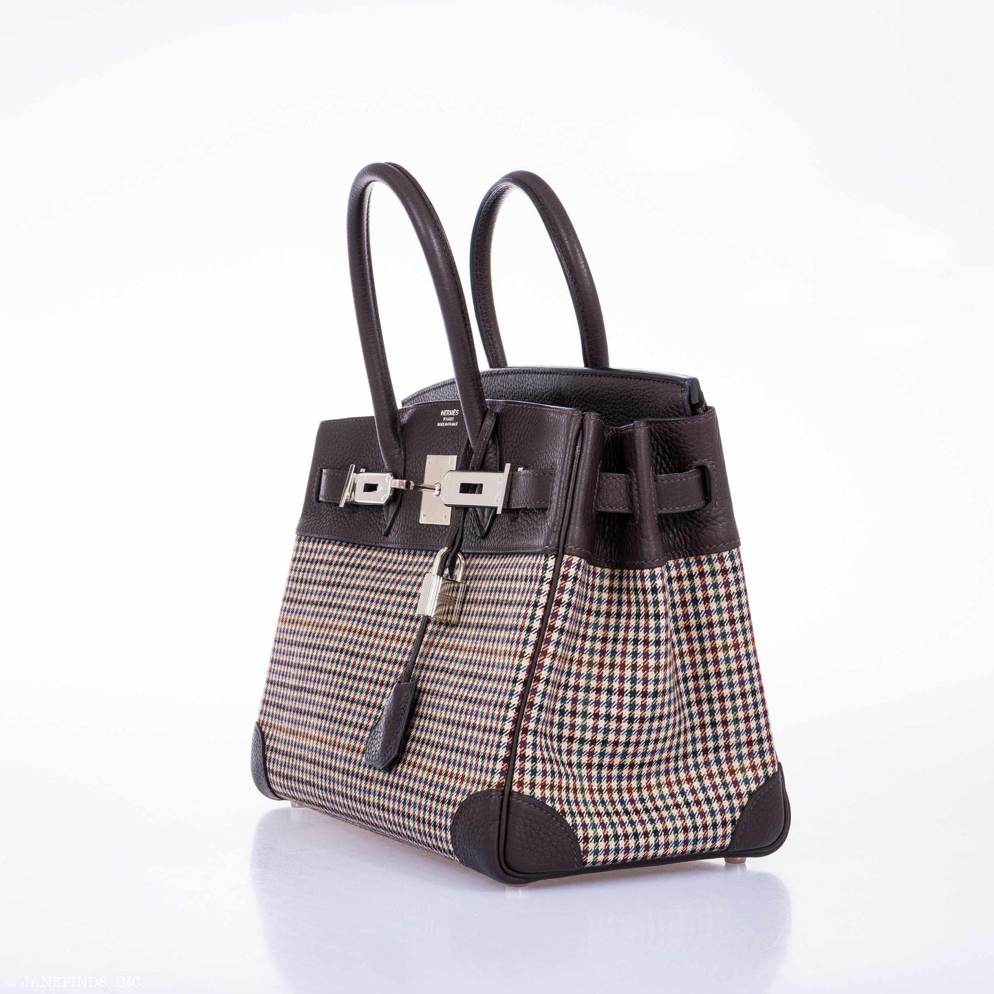Hermès Birkin 30 Togo And Plaid Wool Lainage - Rare Runway Bag