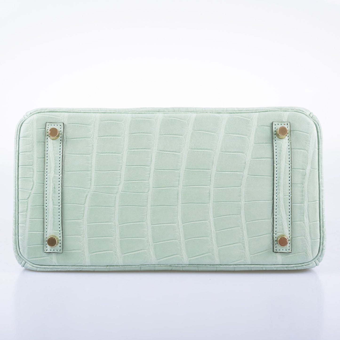 Hermès Birkin 30 Vert D’eau Matte Alligator with Gold Hardware