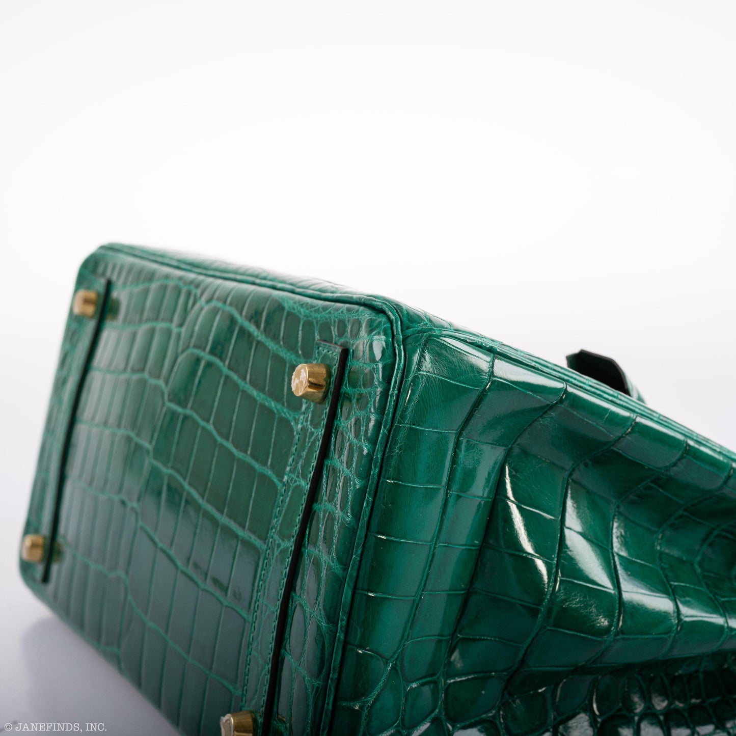 Hermès Birkin 30 Vert Emerald Niloticus Crocodile Gold Hardware