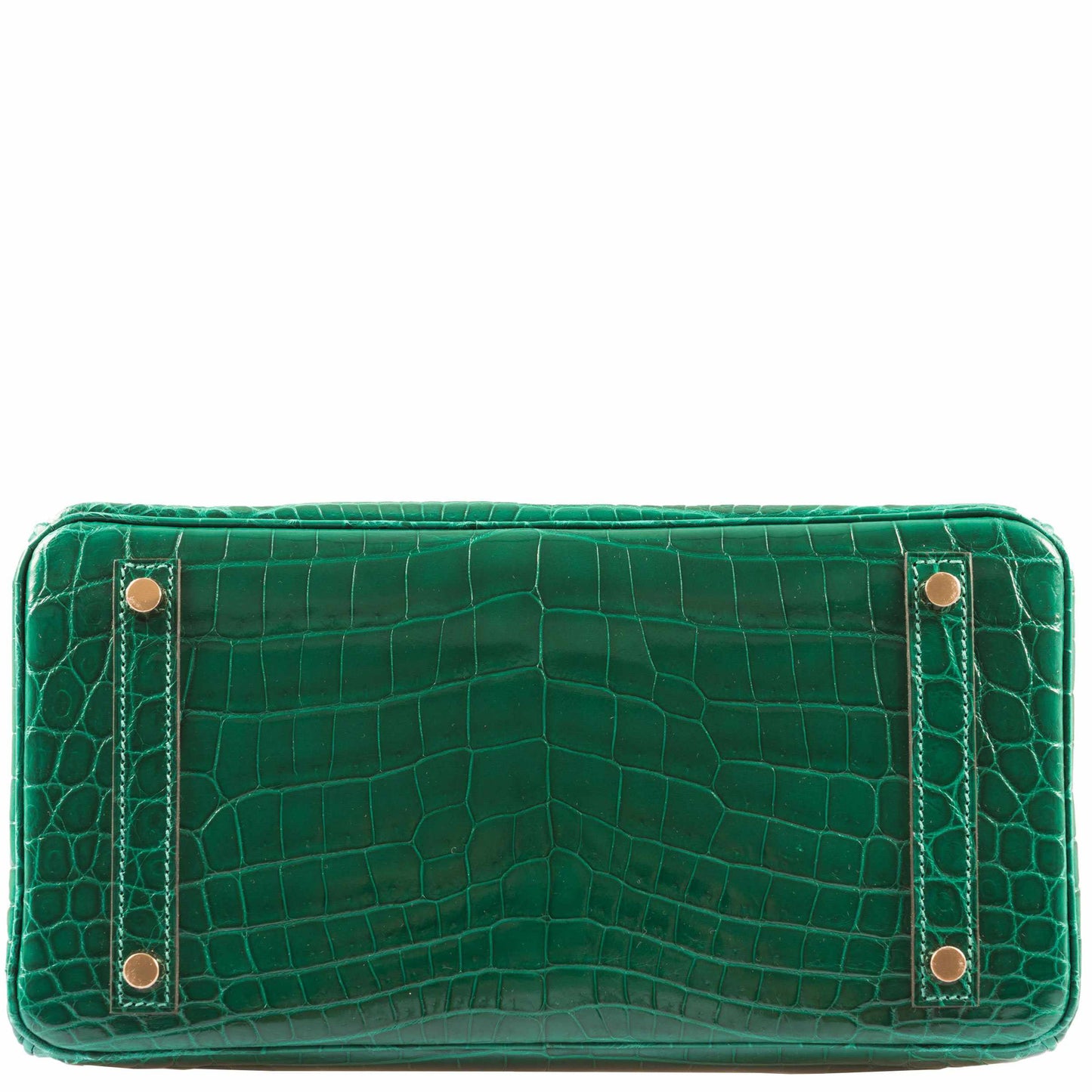 Hermès Birkin 30 Vert Emerald Niloticus Crocodile Gold Hardware