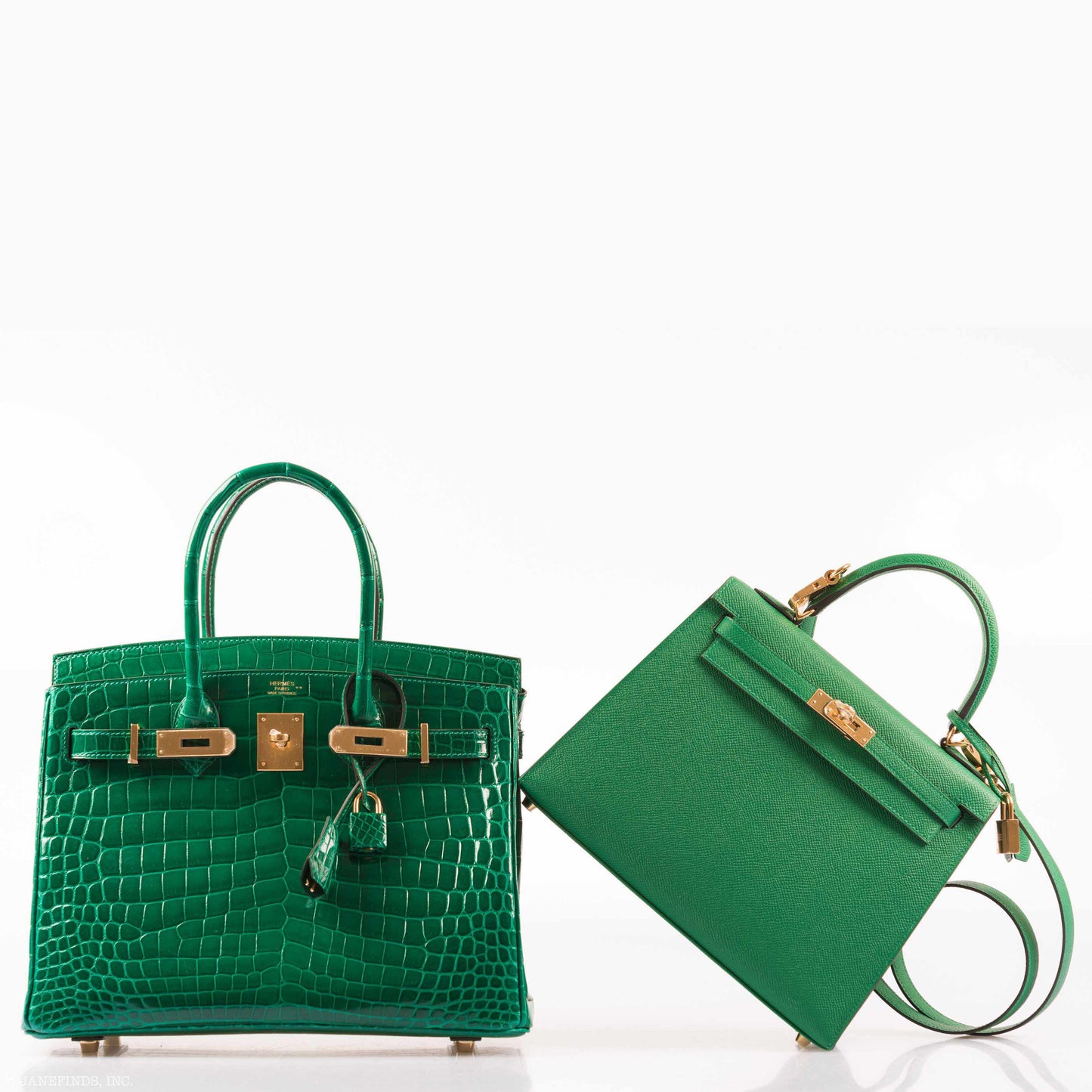 Hermès Birkin 30 Vert Emerald Niloticus Crocodile Gold Hardware