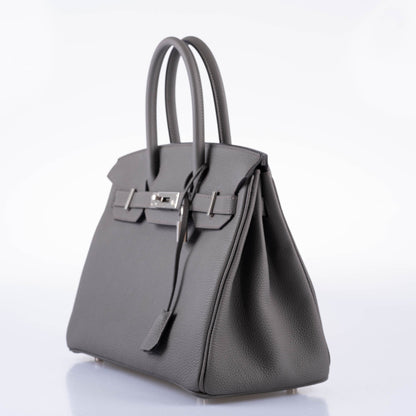 Hermès Birkin 30 Vert Gris Togo with Palladium Hardware - 2020, Y