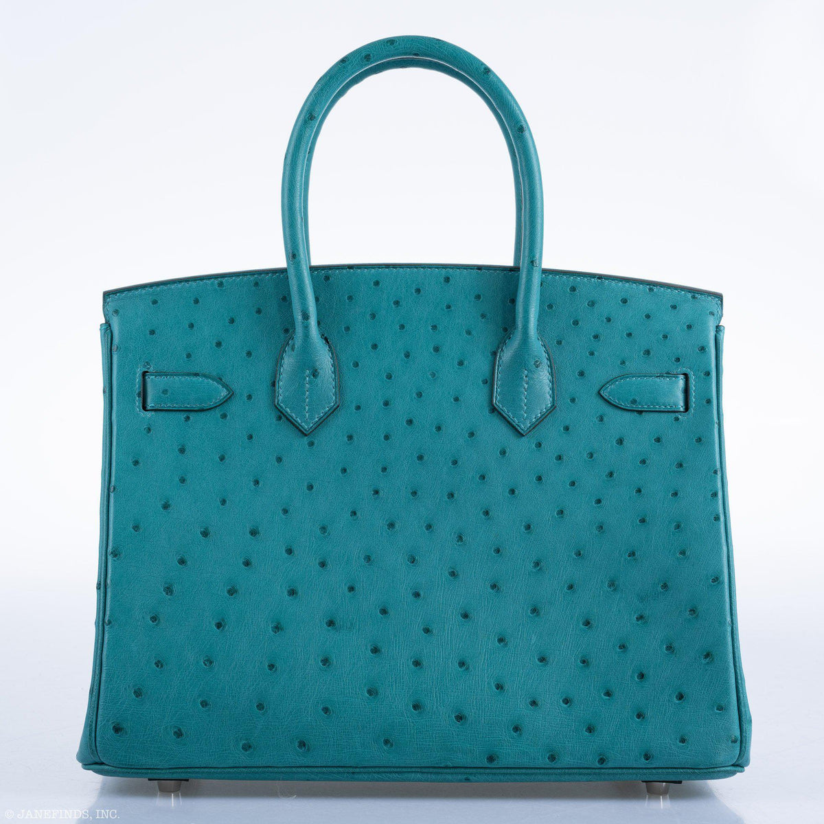 Hermès Birkin 30 Vert Verone Ostrich Palladium Hardware
