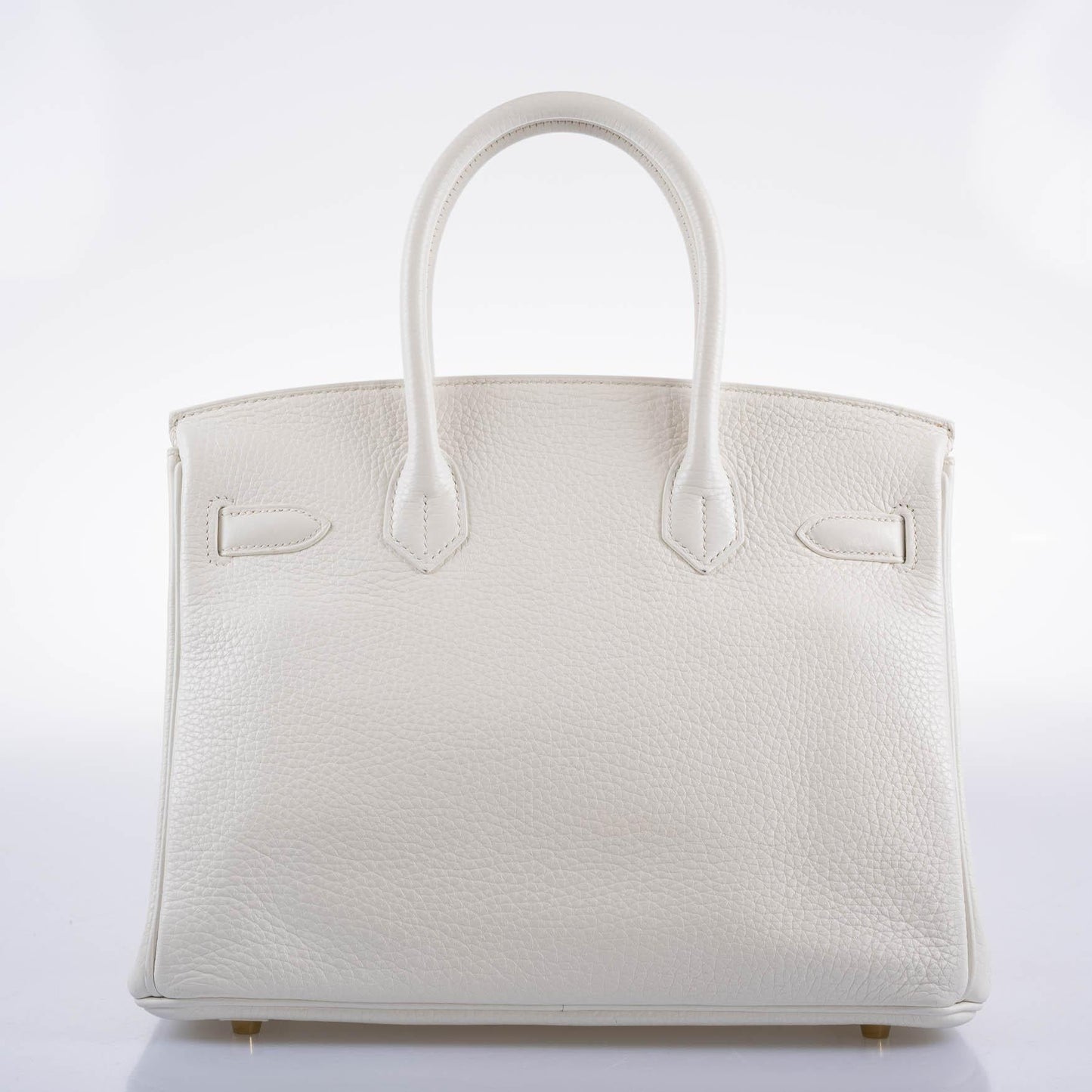 Hermès Birkin 30 White Clemence with Gold Hardware - 2016, X