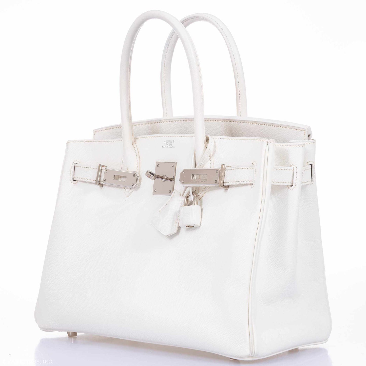 Hermès Birkin 30 White Epsom Palladium Hardware