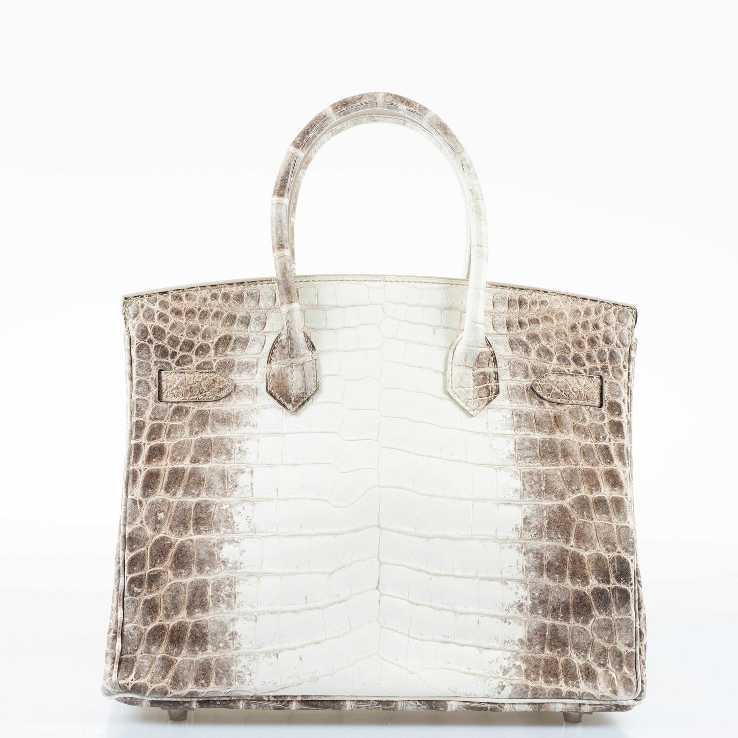 Hermès Birkin 30 White Himalayan Niloticus Crocodile Palladium Hardware