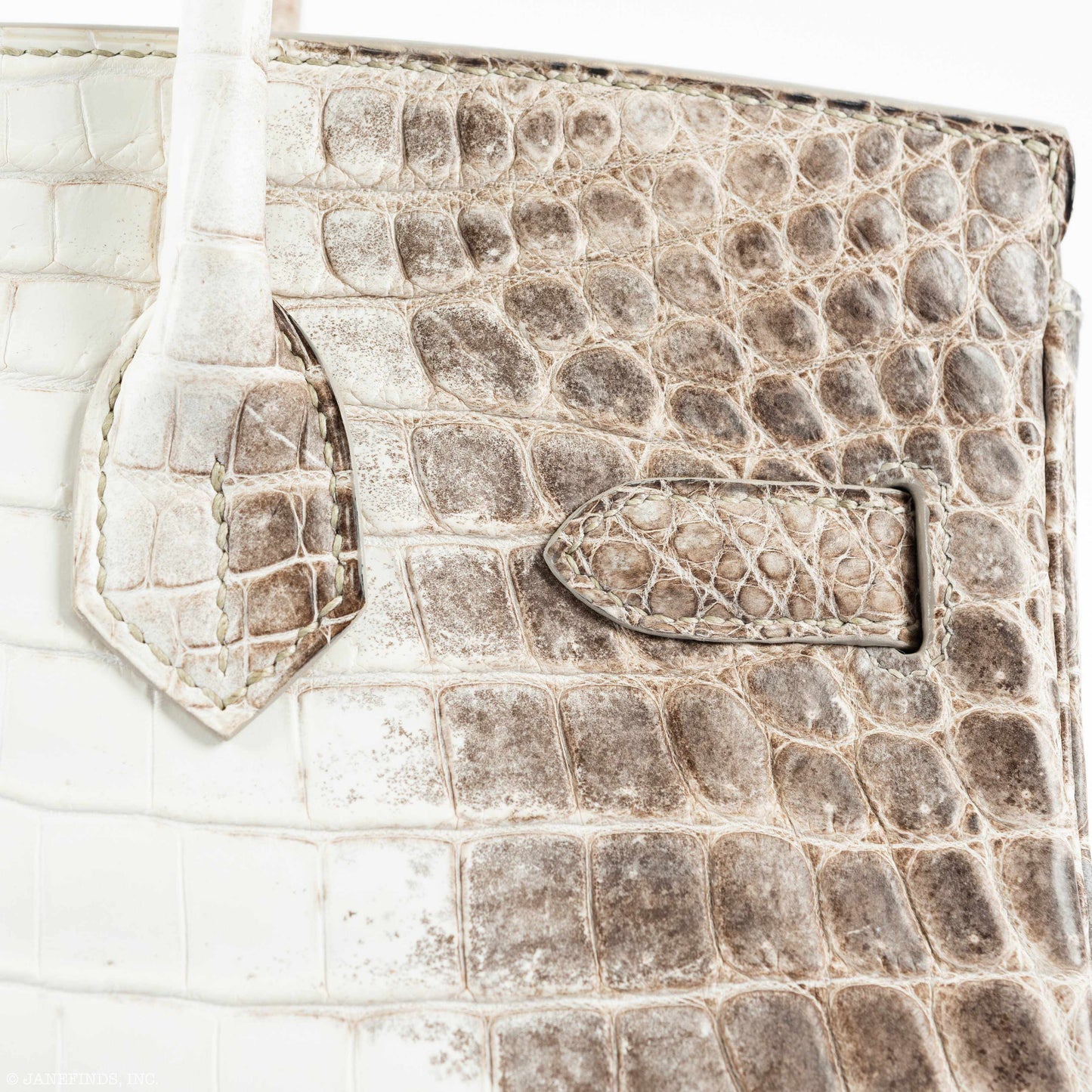 Hermès Birkin 30 White Himalayan Niloticus Crocodile Palladium Hardware