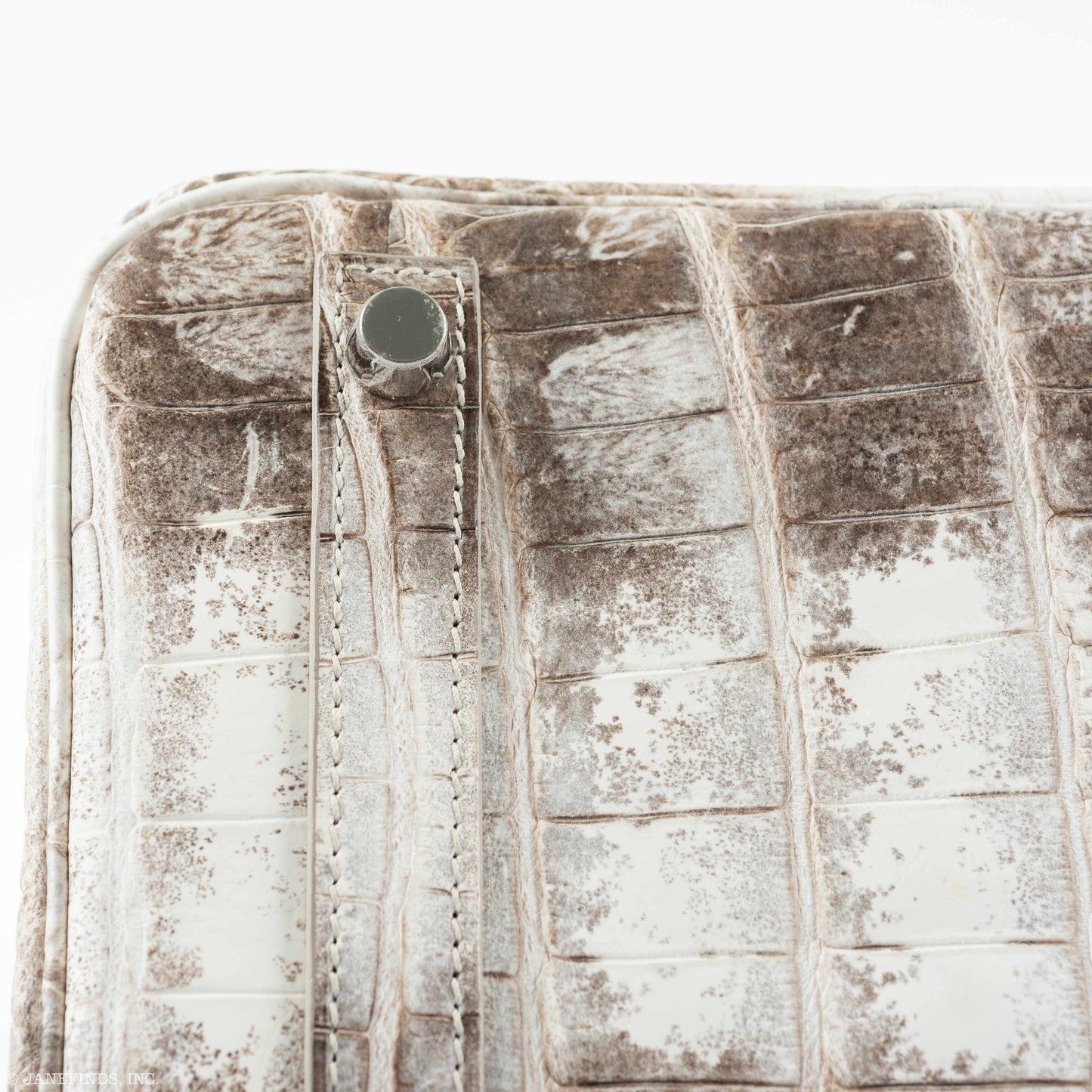Hermès Birkin 30 White Himalayan Niloticus Crocodile Palladium Hardware