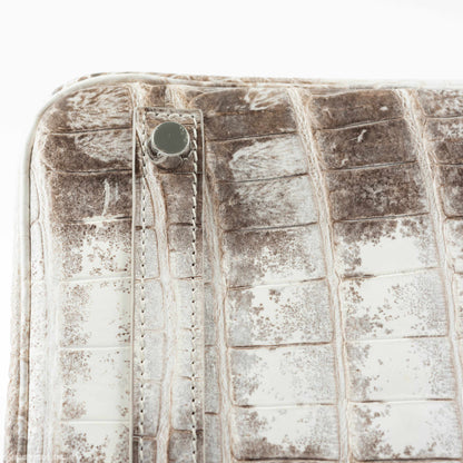 Hermès Birkin 30 White Himalayan Niloticus Crocodile Palladium Hardware
