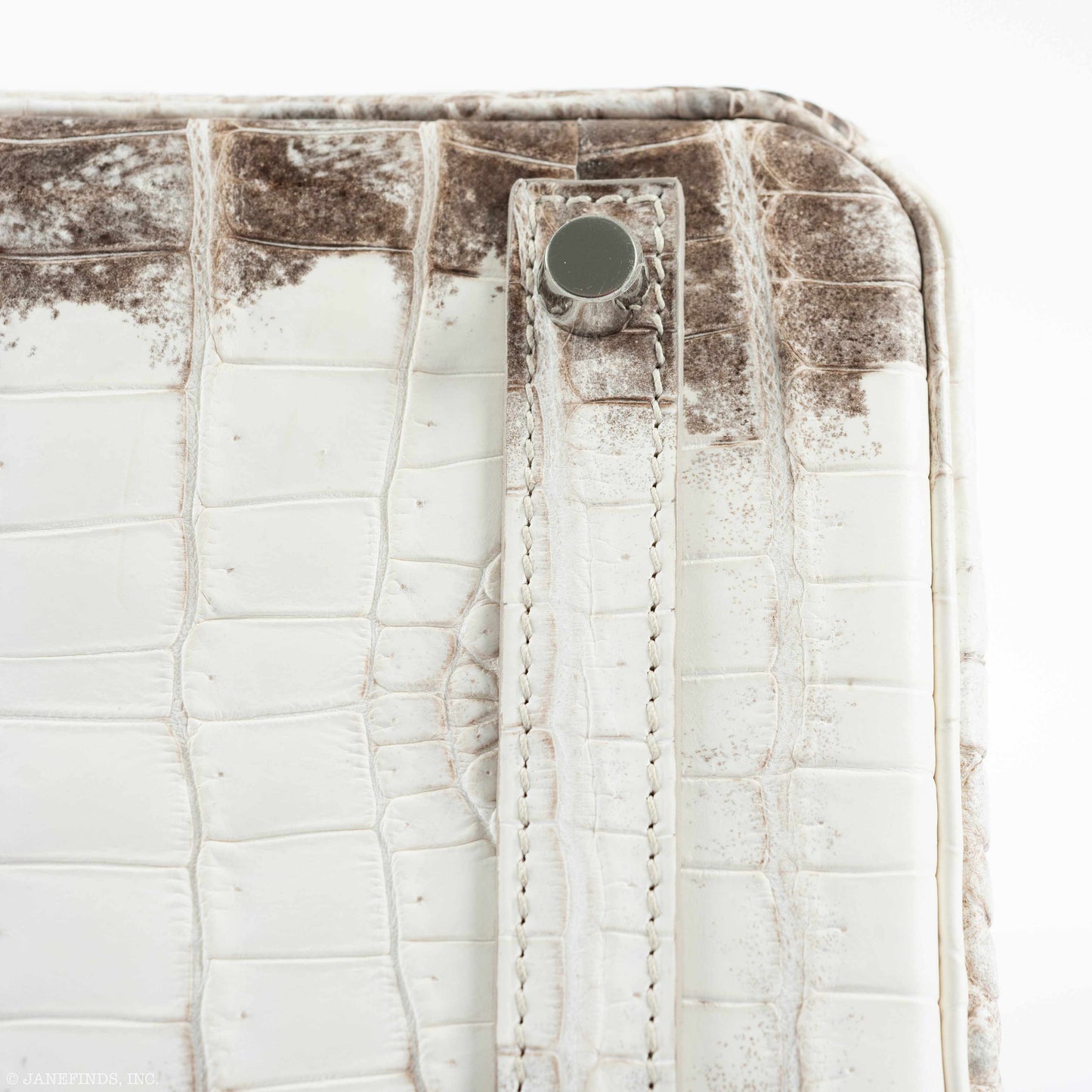 Hermès Birkin 30 White Himalayan Niloticus Crocodile Palladium Hardware