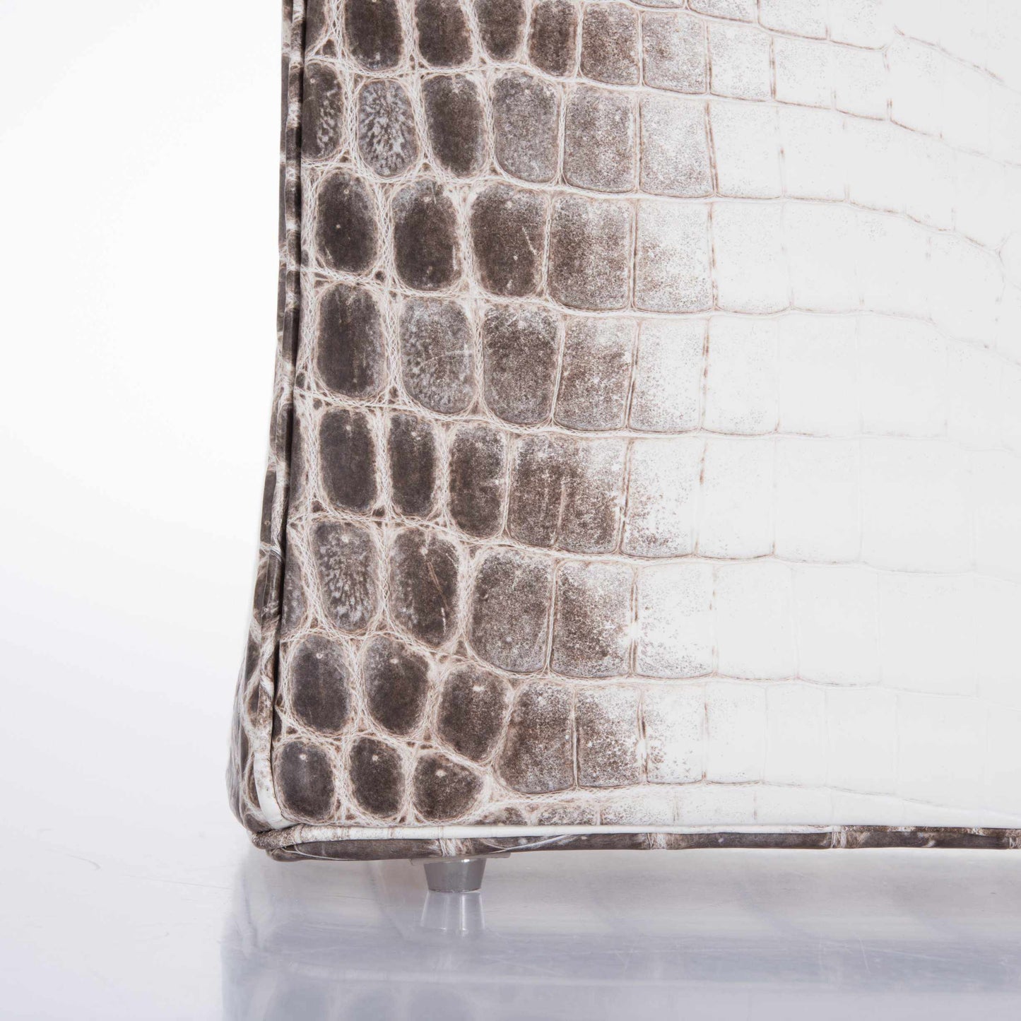 Hermès Birkin 30 White Himalayan Niloticus Crocodile Palladium Hardware