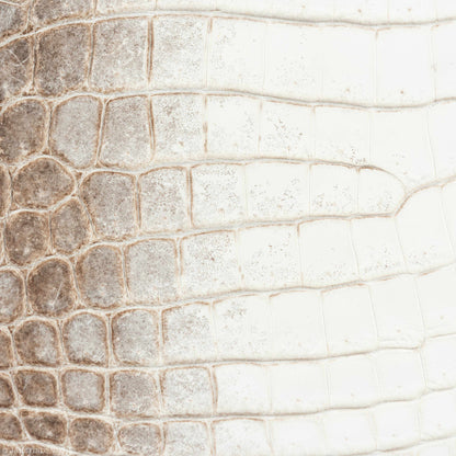 Hermès Birkin 30 White Himalayan Niloticus Crocodile Palladium Hardware