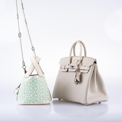 Hermès Birkin Touch 25 Beton Matte Alligator & Togo Palladium Hardware