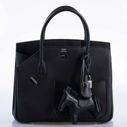 Hermès Birkin en Desordre Black Togo and Swift Palladium Hardware