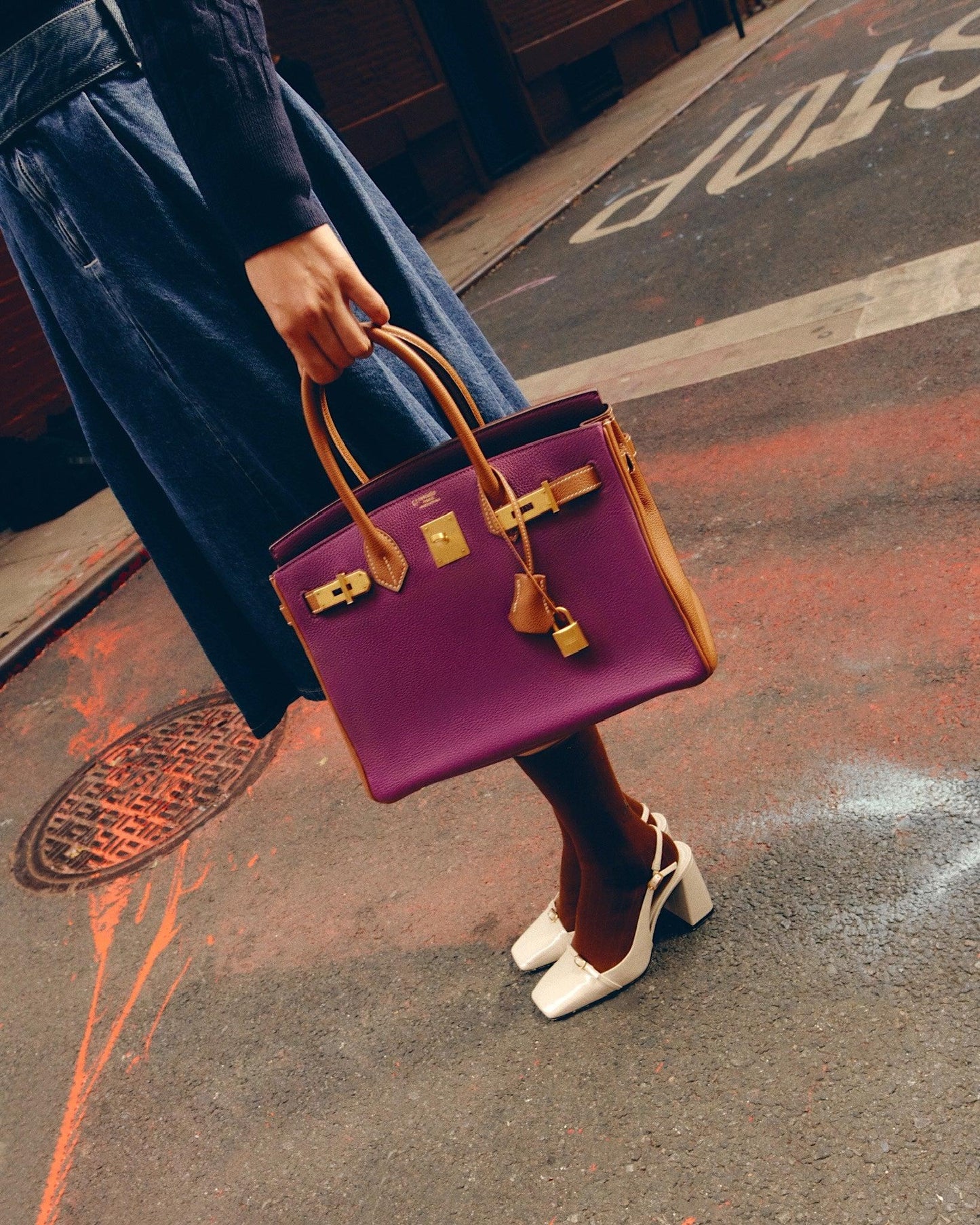 Hermès HSS Birkin 30 Anemone and Gold Togo with Gold Hardware