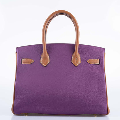 Hermès HSS Birkin 30 Anemone and Gold Togo with Gold Hardware