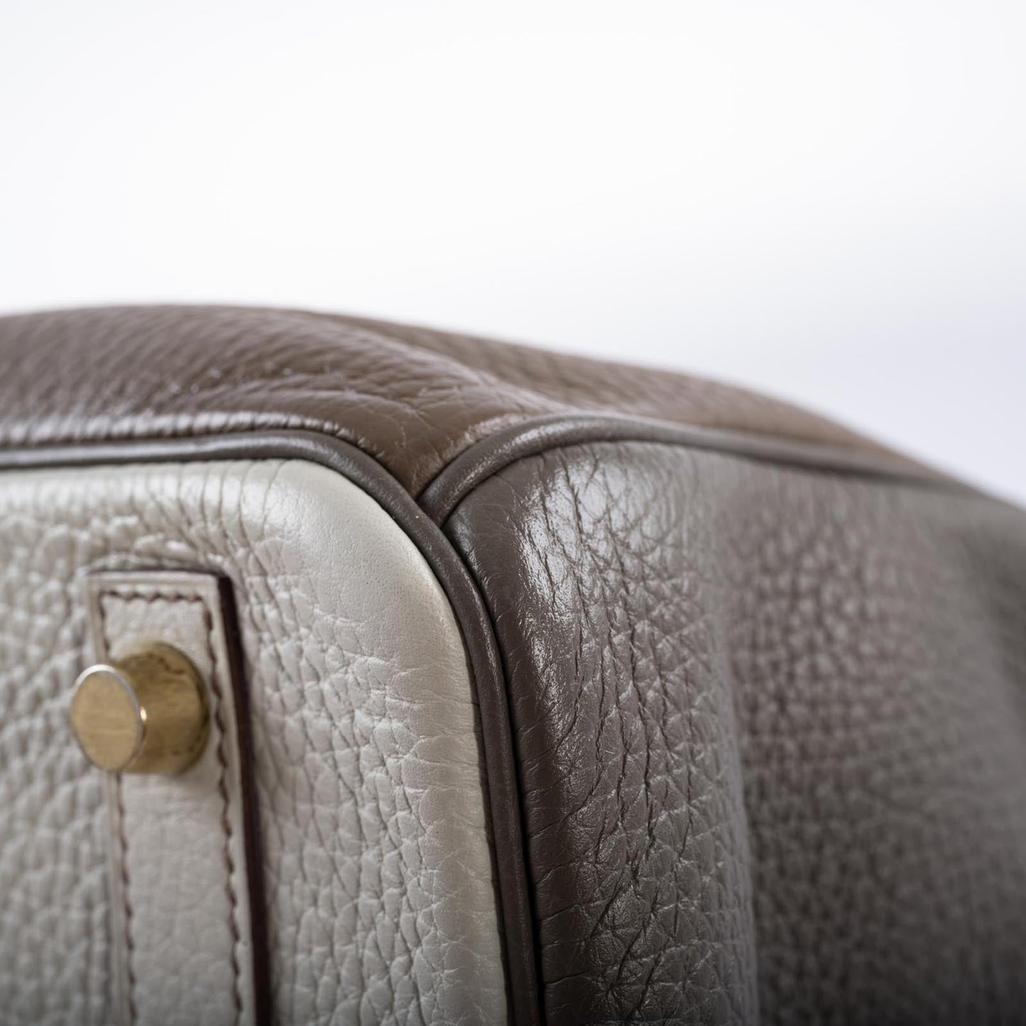 Hermès HSS Birkin 30 Etain, Gris Perle and Etoupe Clemence Gold Hardware