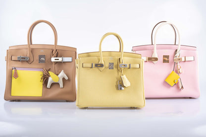 Hermès HSS Birkin 30 Rose Sakura and Craie Clemence with Rose Gold Hardware
