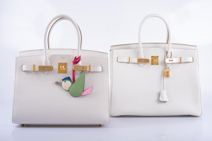 Hermès Sellier Birkin 30 Gris Pale Epsom Gold Hardware