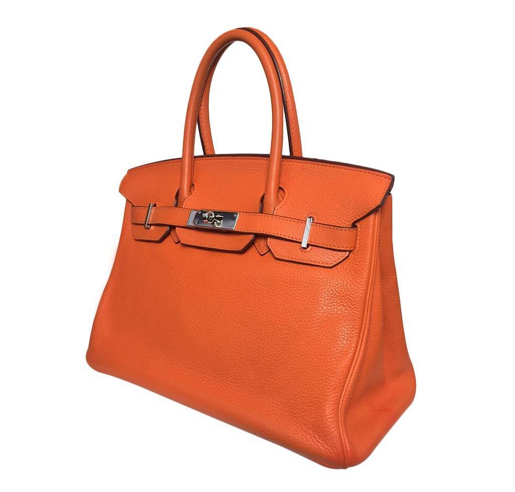 Hermès Birkin 30 Feu Orange Bag
