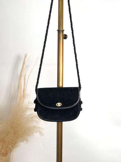 CELINE  Small Shoulder bag Black Vintage p8xbtw