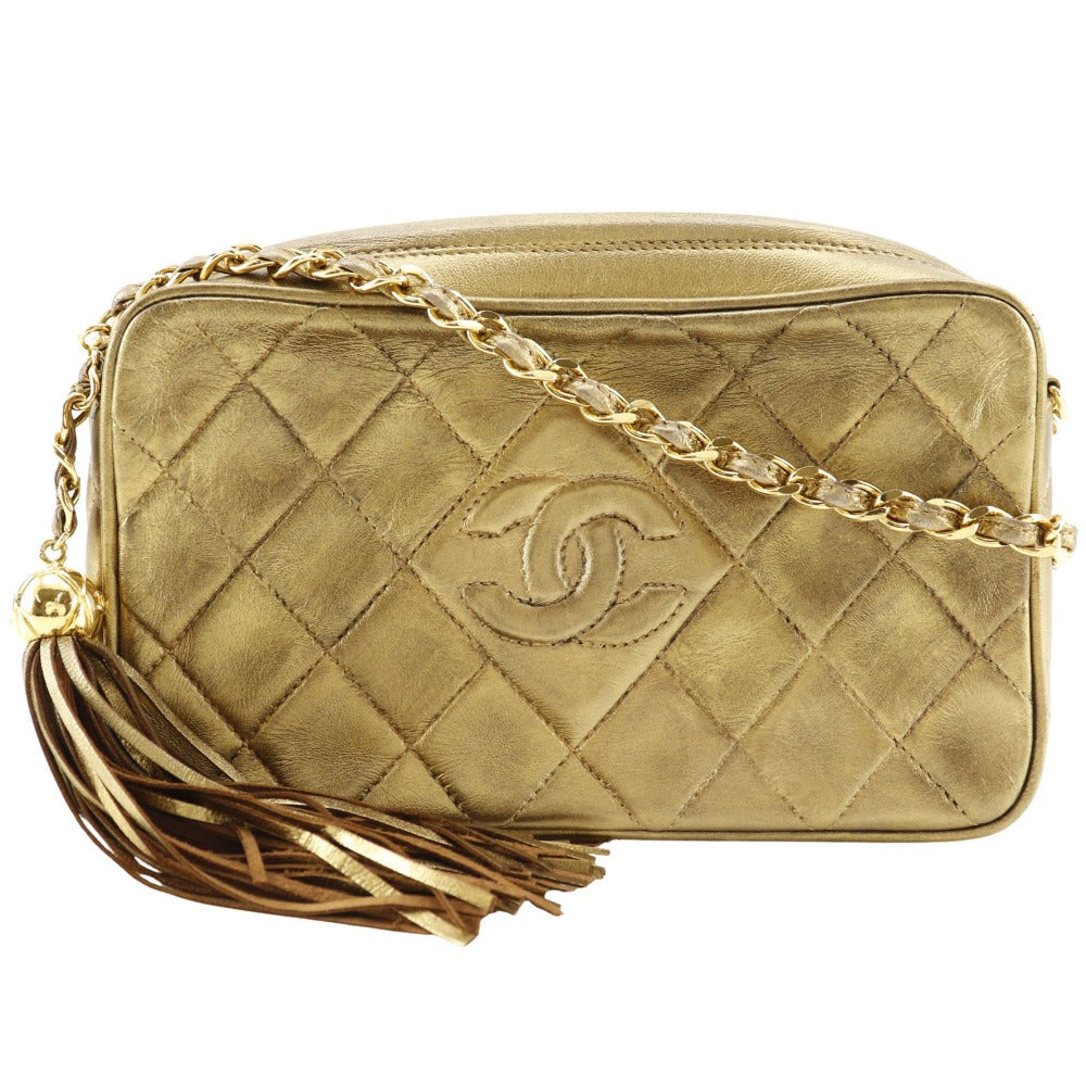Chanel Fringe Chain Shoulder Bag Lambskin Shoulder Bag