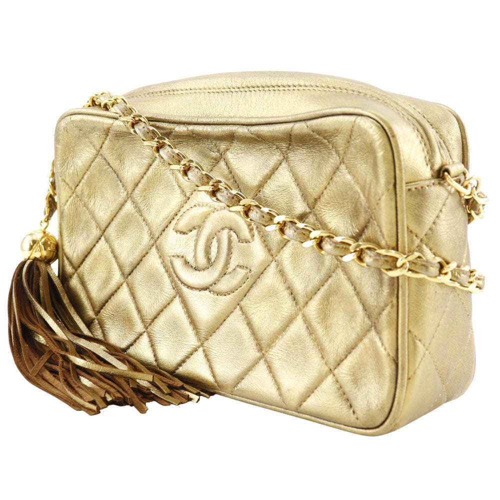 Chanel Fringe Chain Shoulder Bag Lambskin Shoulder Bag