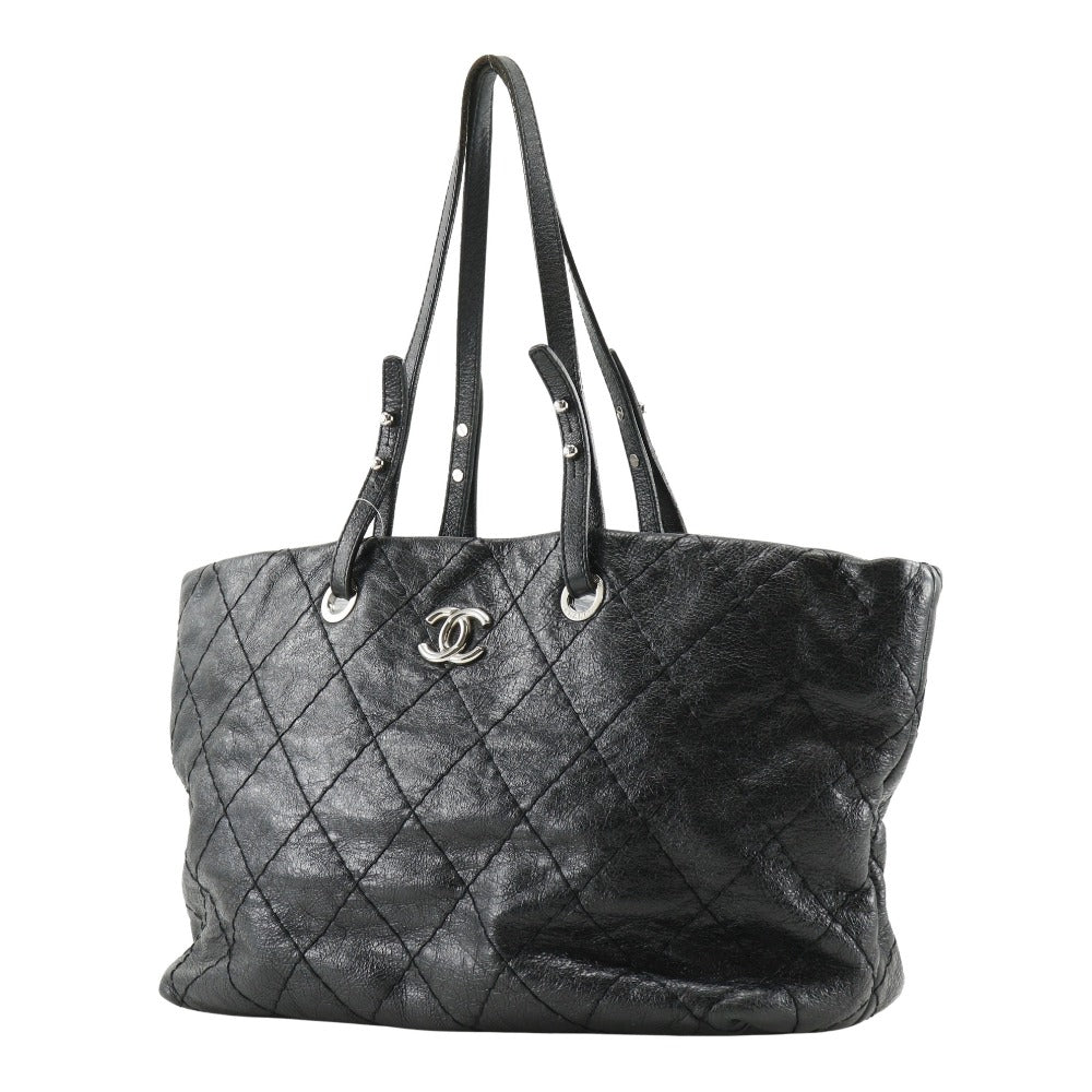 Chanel On the Road Leather Tote Bag A48019