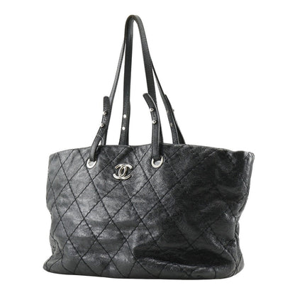 Chanel On the Road Leather Tote Bag A48019