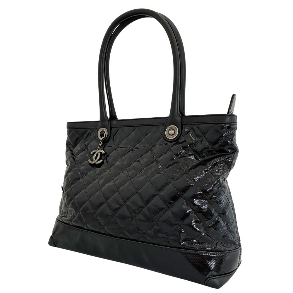 Chanel Cambon Patent Leather Tote Bag