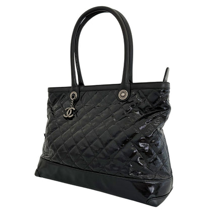Chanel Cambon Patent Leather Tote Bag