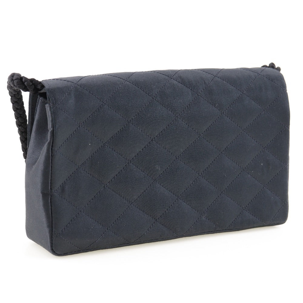 Chanel Matelasse Satin Rhinestone Shoulder Bag
