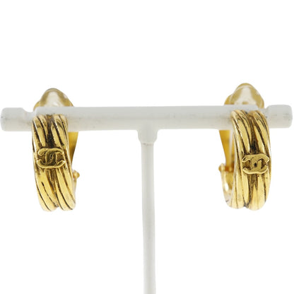 CHANEL Earring Plated Gold gold Women Used