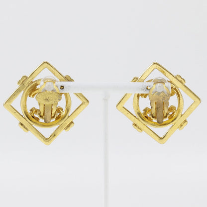 CHANEL Earring Plated Gold gold Women Used