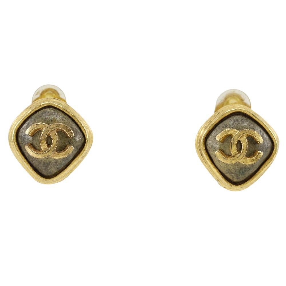 CHANEL Earring Plated Gold gold Women Used