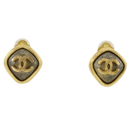 CHANEL Earring Plated Gold gold Women Used