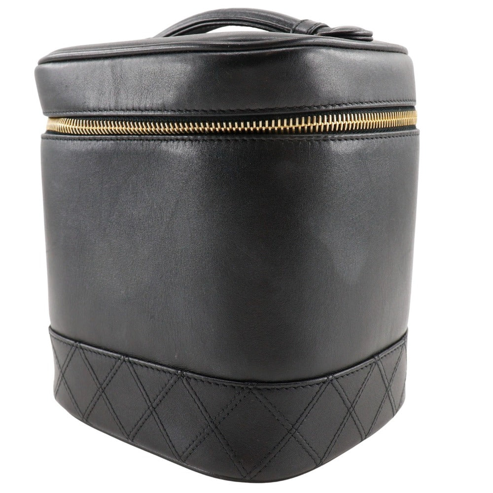Chanel Vanity Pouch Vintage Lambskin Black