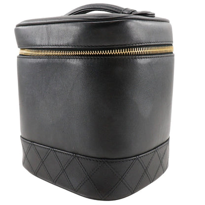 Chanel Vanity Pouch Vintage Lambskin Black