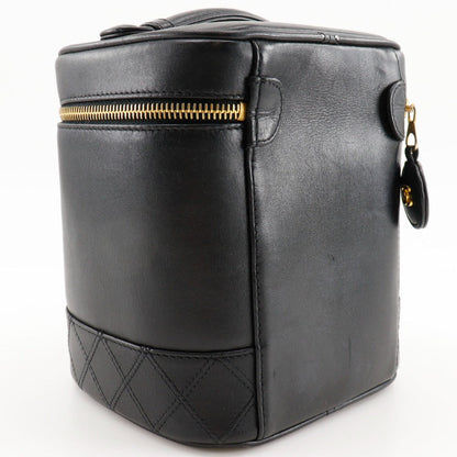 Chanel Vanity Pouch Vintage Lambskin Black