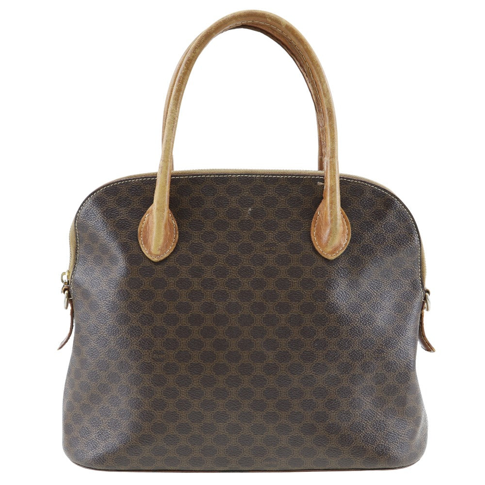 CELINE Handbag PVC Brown Macadam Women Used