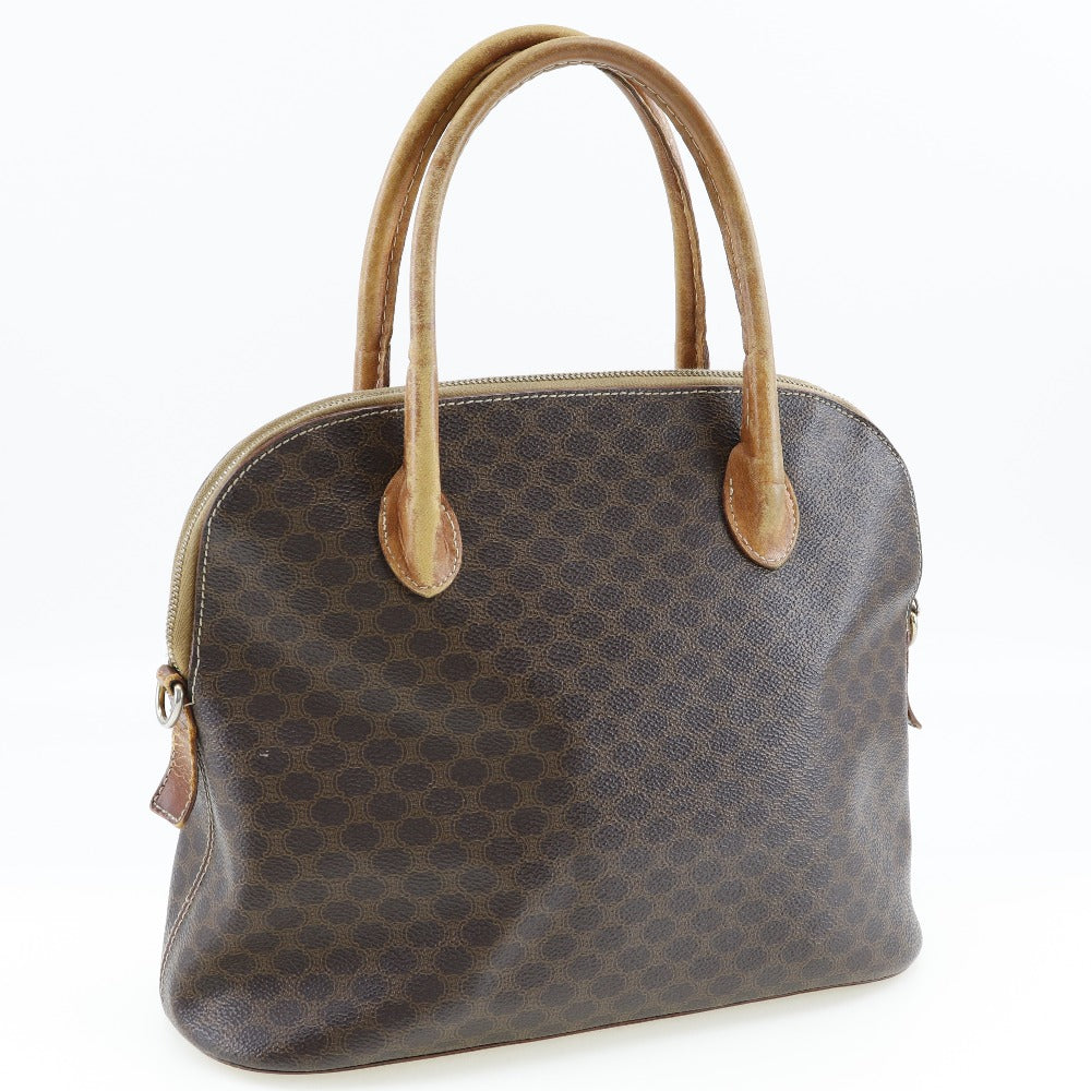 CELINE Handbag PVC Brown Macadam Women Used