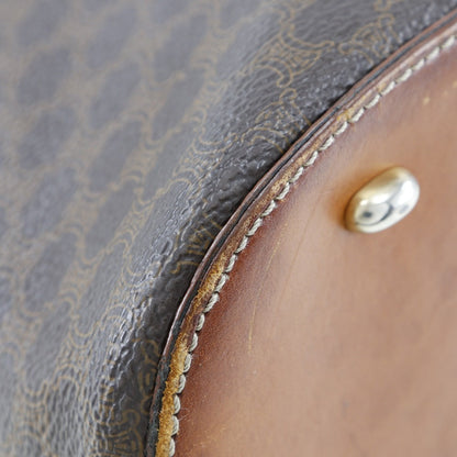 CELINE Handbag PVC Brown Macadam Women Used