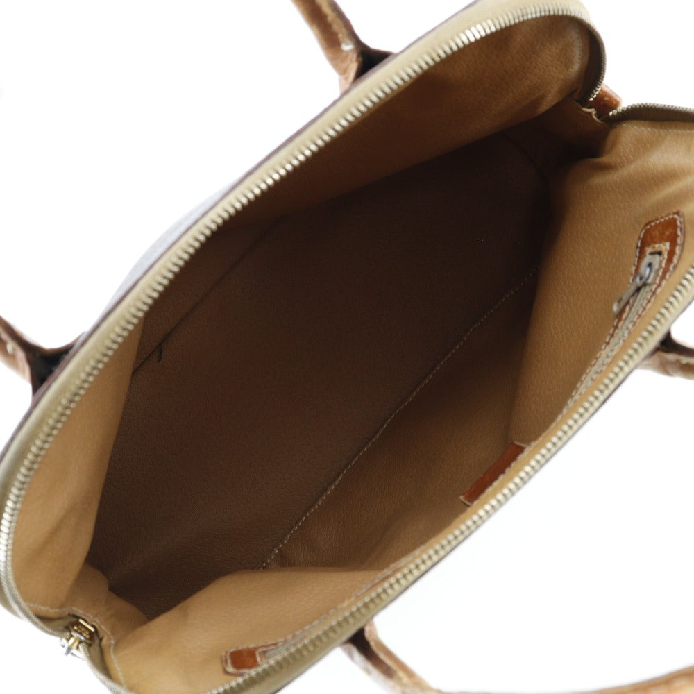 CELINE Handbag PVC Brown Macadam Women Used