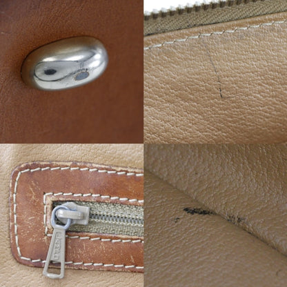 CELINE Handbag PVC Brown Macadam Women Used